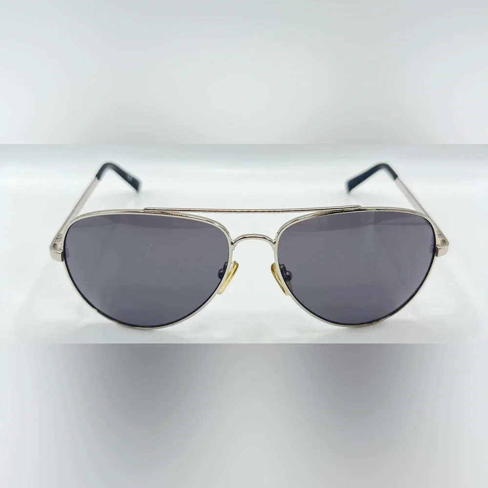 Calvin Klein R1595 Silver Pilot Sunglasses Frames - Picture 3 of 8